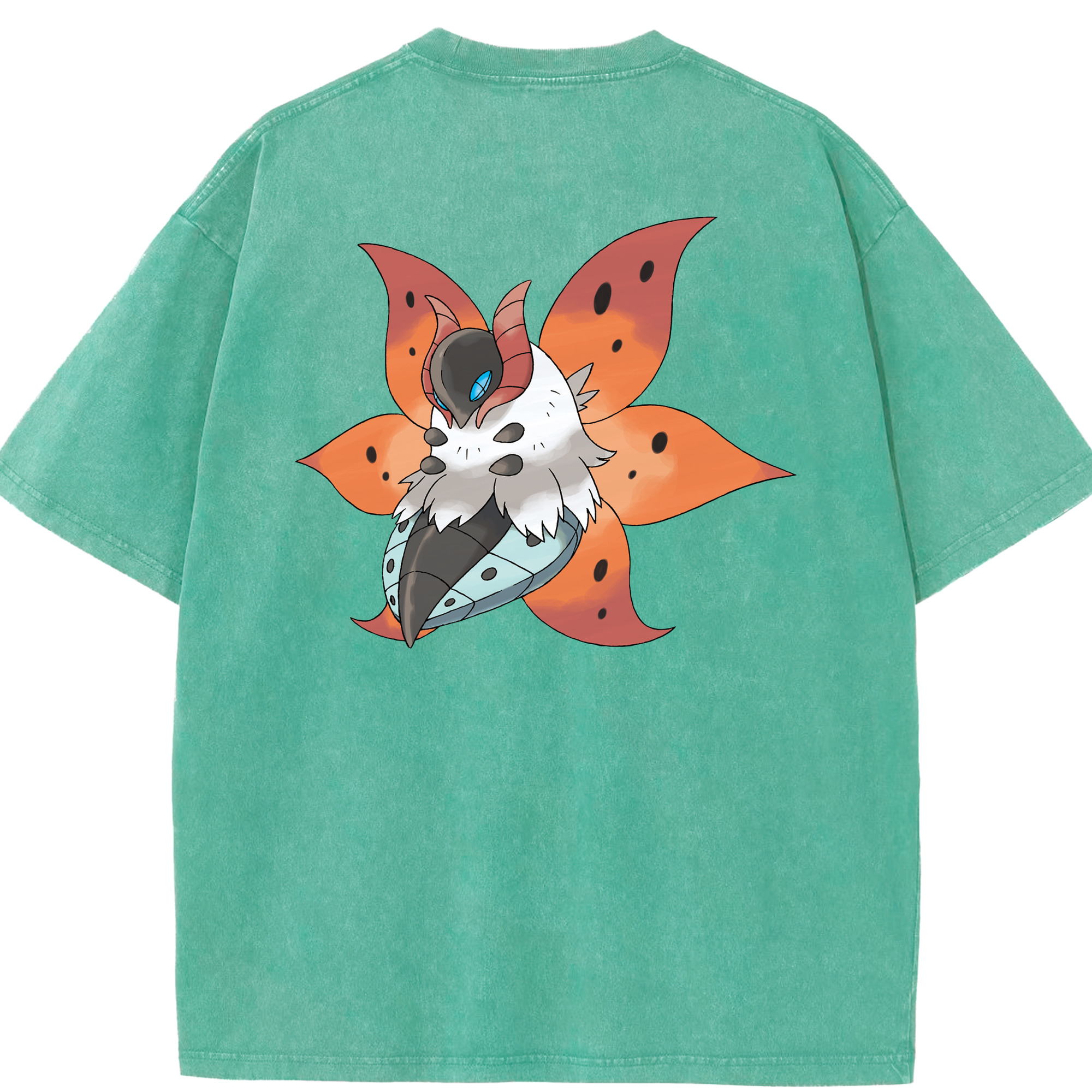 （画像用） ポケットモンスター Pokémon 綿100% ヴィンテージ風 半袖Tシャツ（背面プリント）